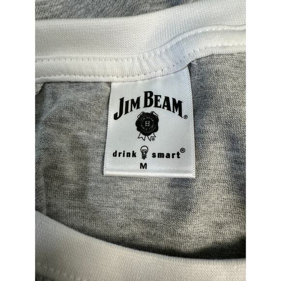 Jim Beam Women Jersey T Shirt Cotton Medium Graphic Tee Henley - Picture 7 of 8